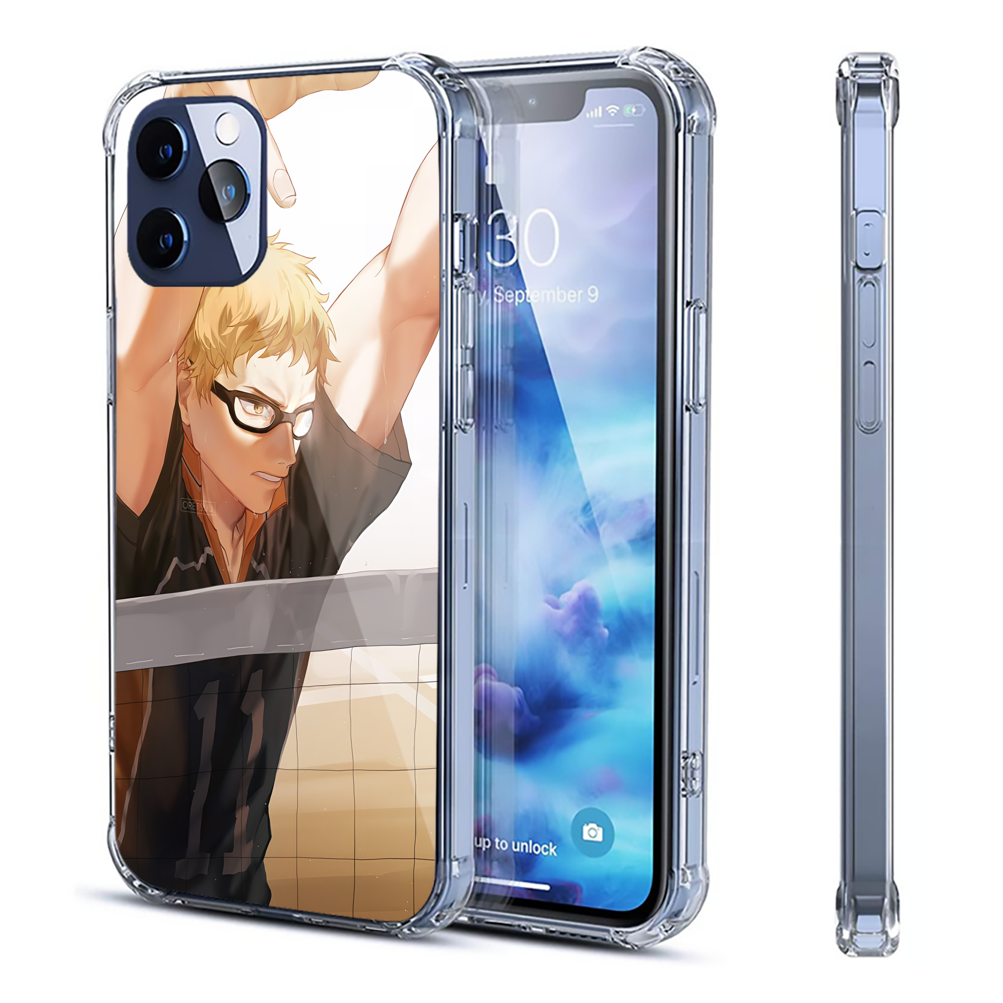 （画像用） ハイキュー!! Haikyu!! 【iPhone 12シリーズ対応】透明スマホケース（クリアソフトケース）